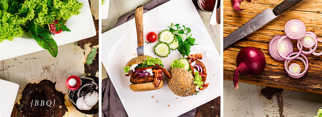 Vollkorn-Bun zu saftigem Burger